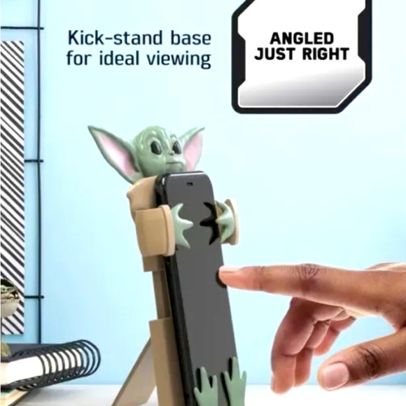 😎 Star Wars - The Mandalorian - Baby Yoda The Child- Flexi Desk Top Phone Holder - Picture 8 of 9